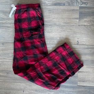 Roots red plaid pyjama pants